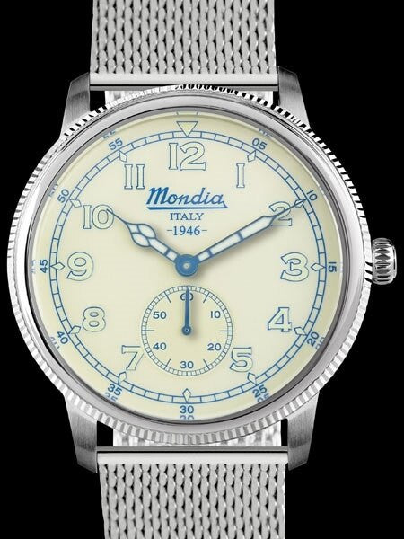 Mondia 1946 Quartz Watch with Coin-Edge Bezel #MI755SS-03BG-BM