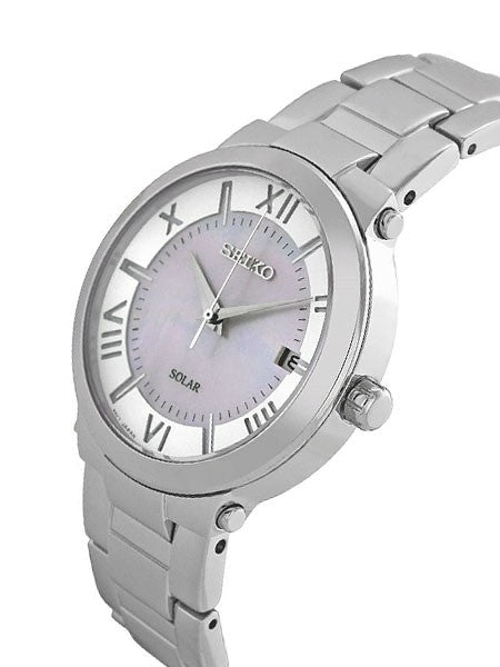 Seiko Women's Solar Sport Watch with Mother of Pearl Dial #SNE885