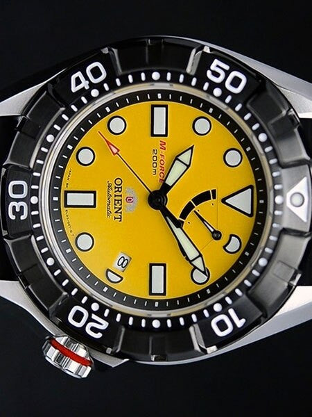 Orient 46mm M-Force Air Diver Automatic with Power Reserve, Sapphire Crystal #EL03005Y