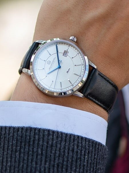 Melbourne Flinders Swiss Automatic Dress Watch with White Dial, Sapphire Crystal #FL.40.A.3HD.05