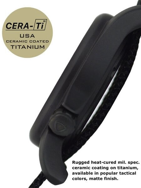 Bertucci A-2CT Cera-Tiâ¢ Ceramic Coated Titanium Field Watch with Swiss Quartz Movement #12134