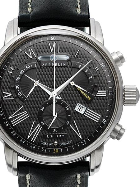 Graf Zeppelin Chronograph, Retrograde Watch with Beautiful Dial #7682-2