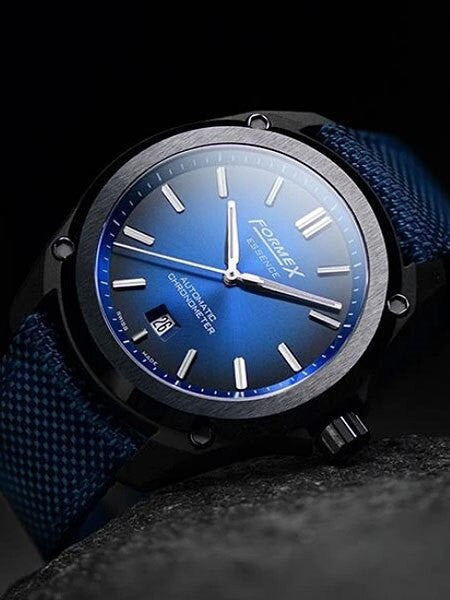 Formex Essence Leggera Swiss Automatic Chronometer with Electric Blue Dial #0330-4-6339-844