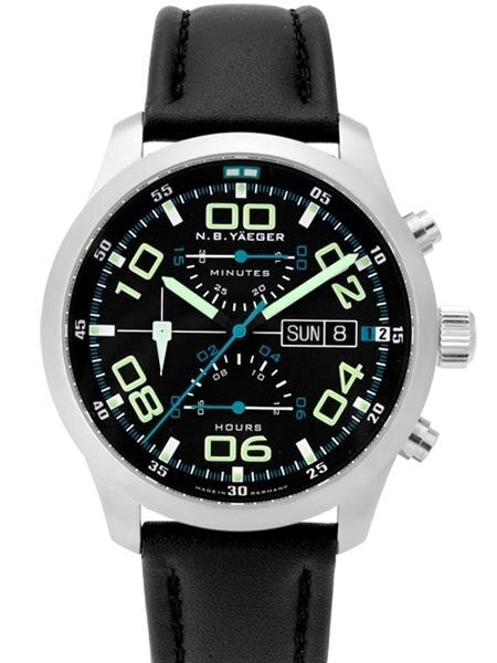 NB Yaeger Valjoux 7750 Swiss Automatic Chronograph with Sapphire Crystal #CHARLIE-C1