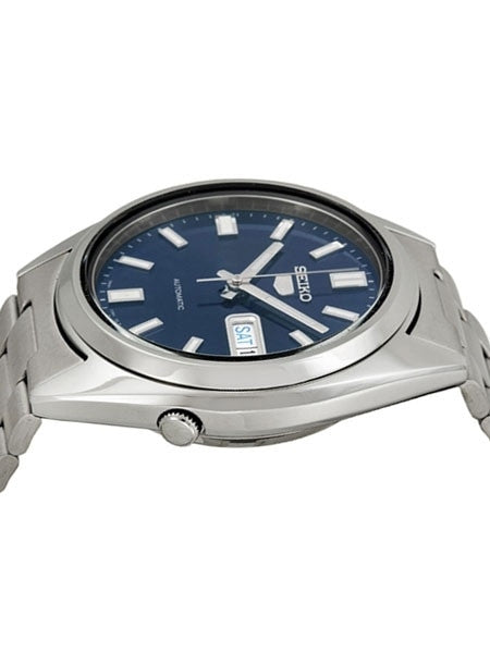 Seiko Sports 5 Automatic Blue Dial Watch with Stainless Steel Bracelet #SNXS77