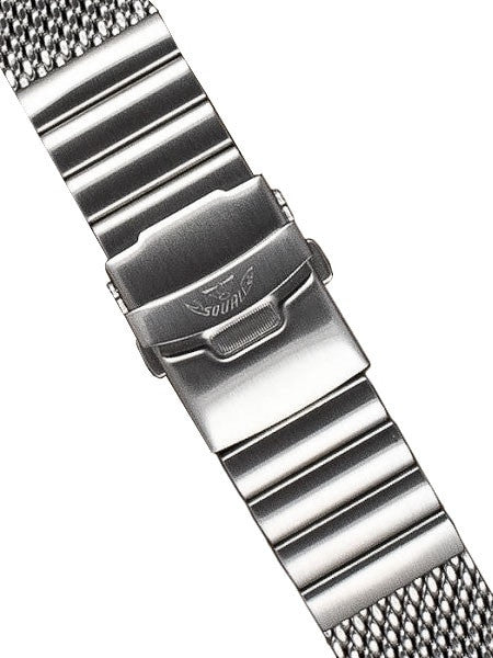 Squale 22mm Deluxe Stainless Steel Mesh Bracelet #2002-Mesh-S (22mm)
