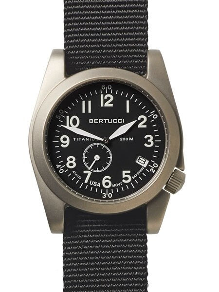Bertucci  A-11T Americana Titanium Watch with Black Nylon Strap #13333