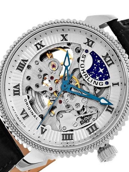 Stuhrling 40mm Special Reserve Automatic Watch with AM-PM Sub-Dial #835.01
