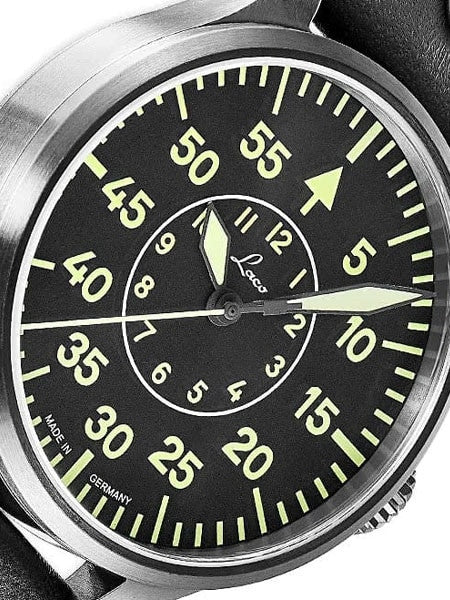 Laco 39mm Bielefeld Type-B Dial Automatic Pilot Watch with Sapphire Crystal #861992