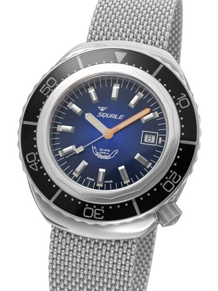 Squale 1000 meter Professional Swiss Automatic Dive watch with Sapphire Crystal #2002BLBK-S
