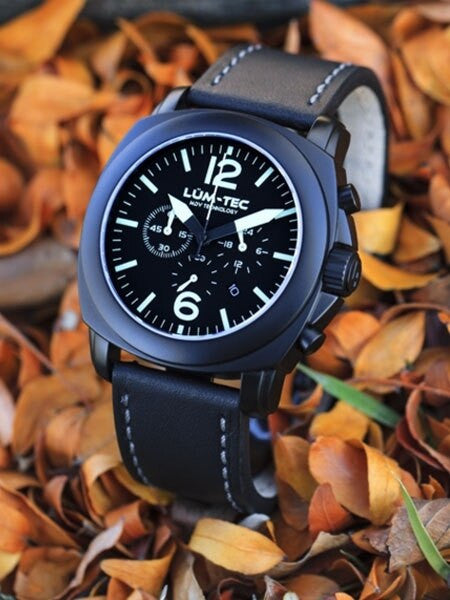 Lum-Tec 44mm M72 Chronograph Watch with Anti-Relfective Sapphire Crystal #M72
