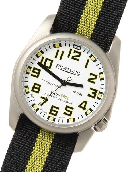 Bertucci A-4T High-Viz 44mm Titanium Watch with SuperLuminova Dial #13417