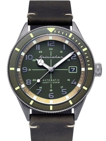 Spinnaker 43mm Cahill Automatic Dive Watch with Sapphire Crystal, Luminous Bezel #SP-5064-02