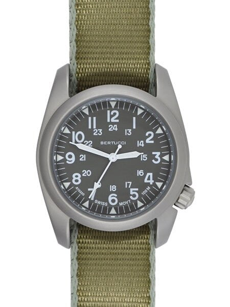 Bertucci A-2S Vintage with Swiss Movement, Grey Dial, 40mm Stainless Steel Case #11504