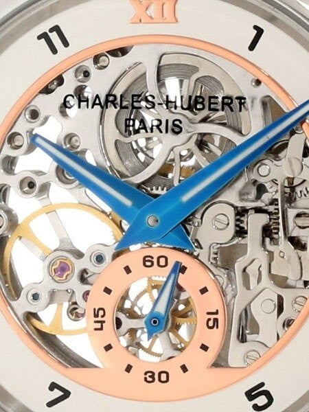 Charles Hubert Premium Collection Skeleton Mechanical Hand Wind Watch #3933