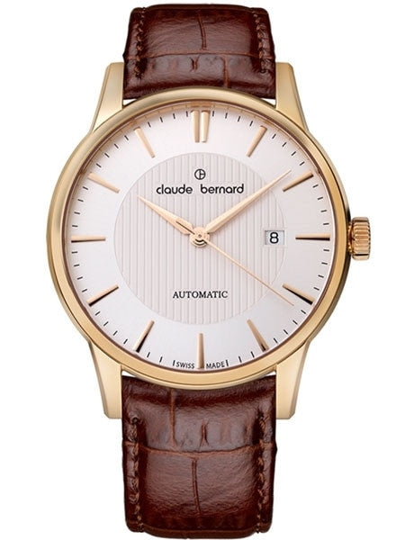 Claude Bernard Swiss Made ETA Automatic Dress Watch #80091-37R-AIR