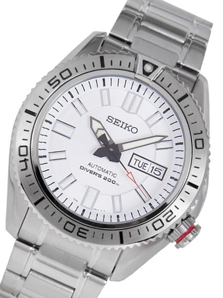 Seiko Stargate Automatic Dive Watch with Bracelet and White Dial #SKZ323K1