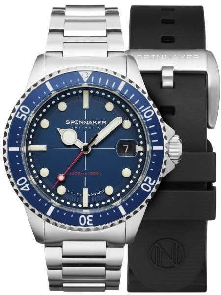 Spinnaker Blue Tesei Mille Metri 1000-Meter Swiss Automatic Dive Watch #SP-5090-22