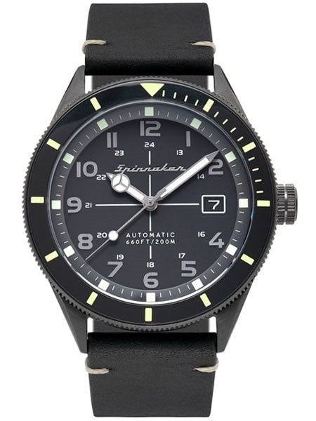 Spinnaker 43mm Cahill Automatic Dive Watch with Sapphire Crystal, Luminous Bezel #SP-5064-01