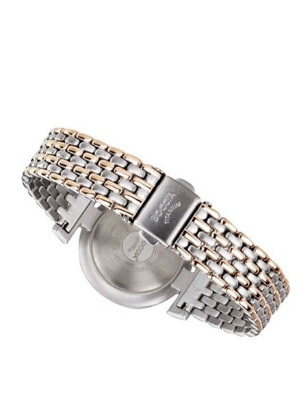 Boccia Ladies Quartz Watch with Two-Tone Titanium Case and Bracelet  #3238-05