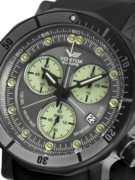 Vostok-Europe Lunokhod-2 Grand Quartz Chronograph Diver with Tritium Tubes #6204212
