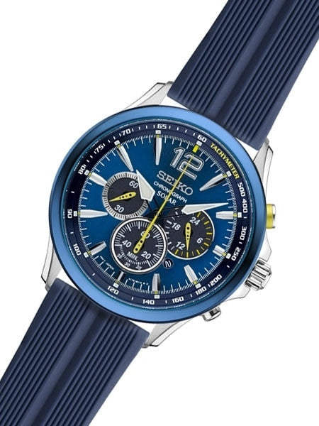 Seiko Jimmie Johnson, Special Edition Solar Chronograph with 24-Hour Sub-Dial #SSC505