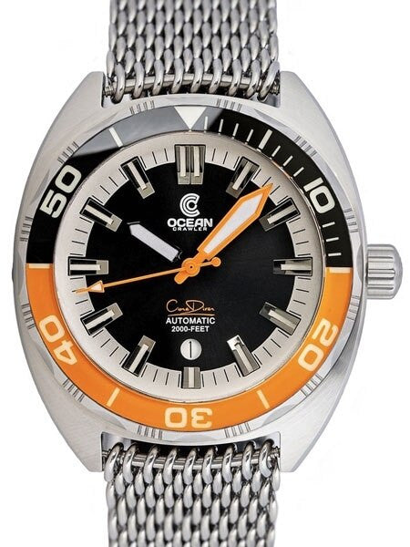 Ocean Crawler Core Diver Swiss Automatic Watch with AR Sapphire Crystal #CD-122