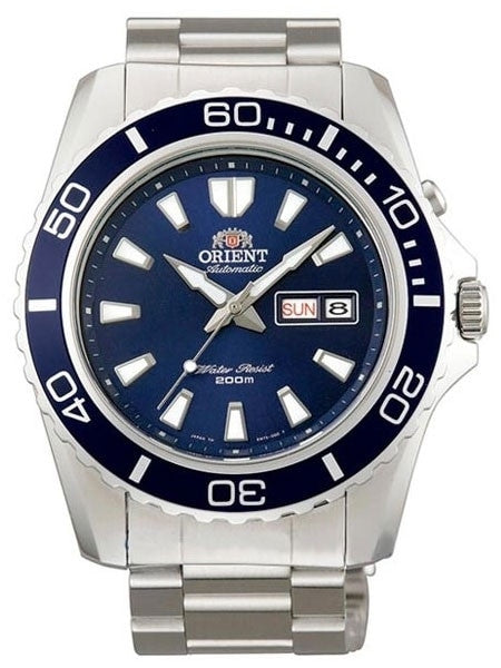 藍 Orient Blue Mako XL Automatic Dive Watch on a Bracelet #CEM75002D