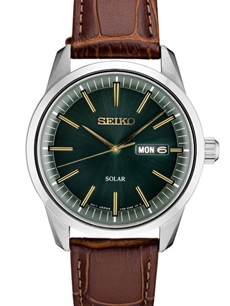 Seiko Solar Watch with 40mm Stainless Steel Case and a Sapphire Crystal #SNE529