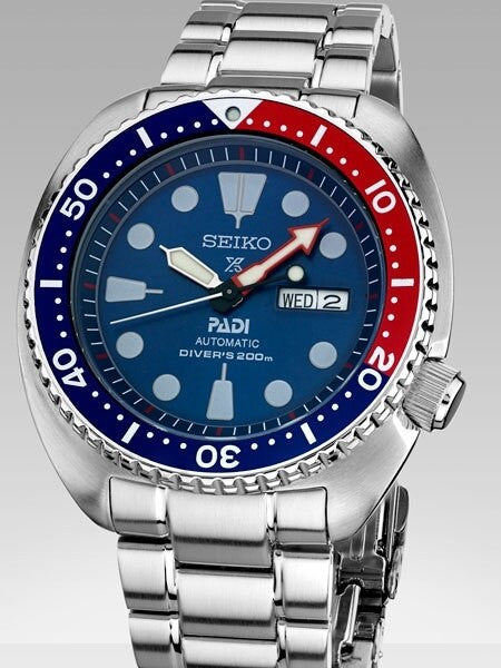 Seiko Special Editon Prospex PADI Automatic Dive Watch with Stainless Steel Bracelet #SRPA21