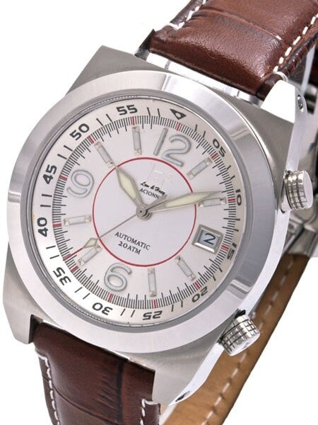 Lew and Huey 200 Meter Dual Crown Automatic Dive Watch with Strap and Bracelet #Acionna-SR