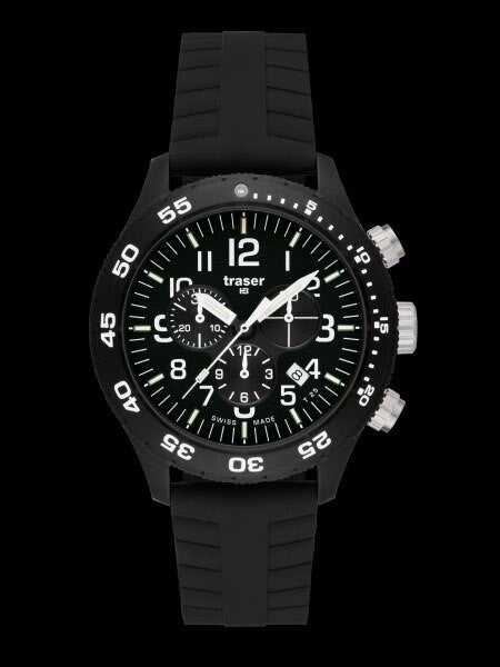 Traser Officer Pro Chronograph with Tritium Illumination and 12-Hour Totalizer #107101