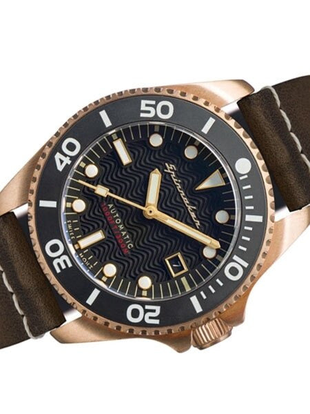 Spinnaker Tesei Swiss Automatic Sports Watch with 43mm Bronze Case and Black Dial #SP-5060-04
