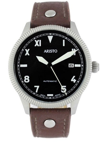 Aristo 3H137 Aviator Swiss ETA Automatic Watch with California Dial