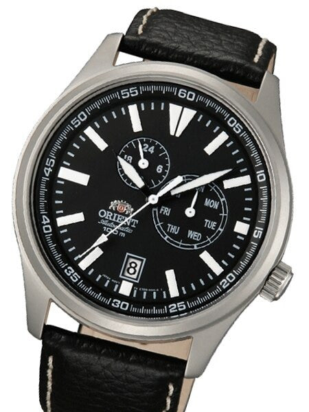 Orient 21-Jewel Automatic Field Watch with 24-Hour Sub-Dial #ET0N002B
