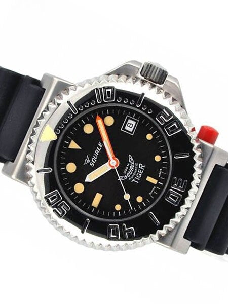 Squale Vintage Swiss Automatic Dive watch with Locking Bezel #Tiger-064-BK