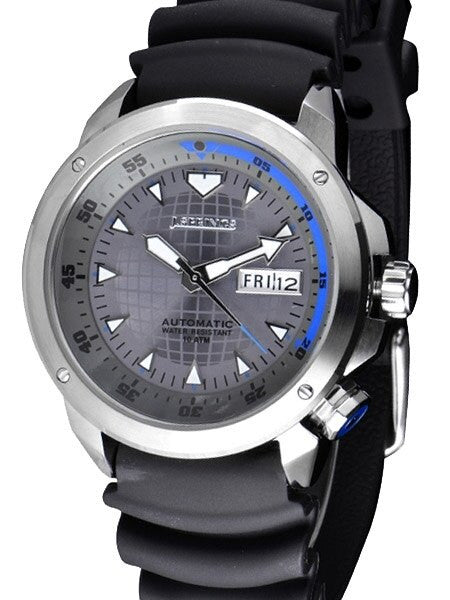 J. Springs Automatic 21-Jewel Sport Watch with Day and Date, Grey Dial #BEB086