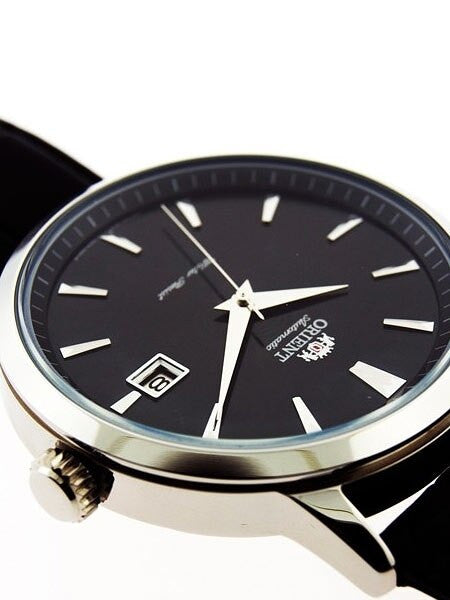 Orient Symphony Automatic Dress Watch with Black Dial, Stainless Steel  Case #ER27006B