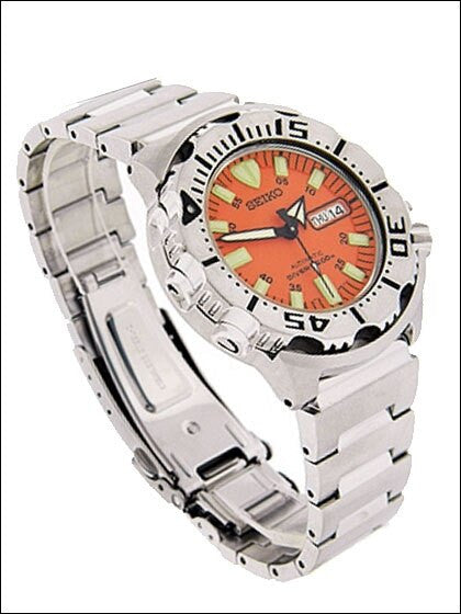 Seiko Orange Monster Automatic Dive Watch, Stainless Steel