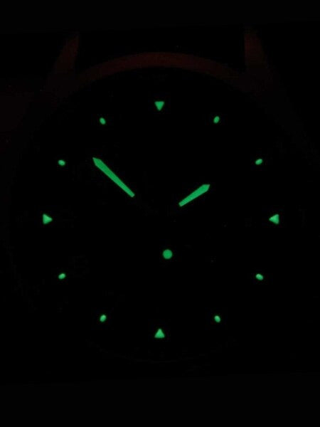 Seiko Creme Dial Automatic Field Watch with 40mm Case, and Compass Bezel  #SARG005