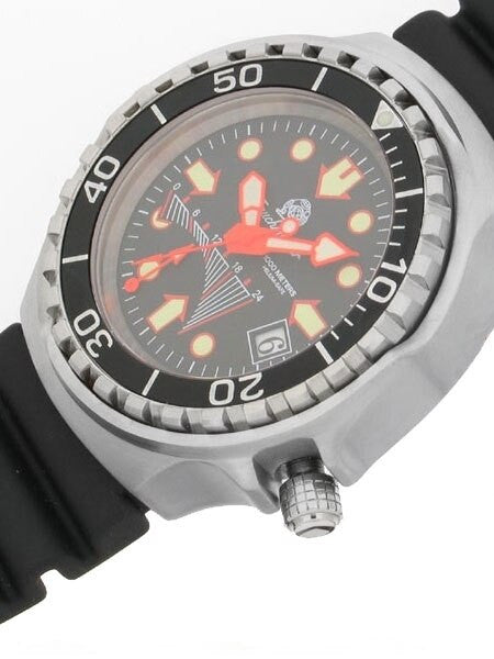 Tauchmeister 46mm Dive GMT Watch with Luminous Hands and Markers #T0077