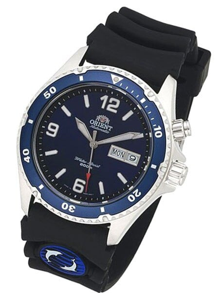 Orient Radiant Blue Dial Automatic Dive Watch with Blue Bezel #EM65005D