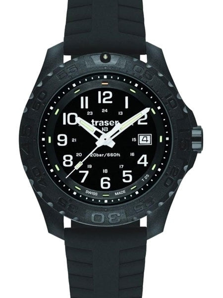 Traser Outdoor Pioneer Watch with Tritium Illumination and Rotating Black Bezel #107100