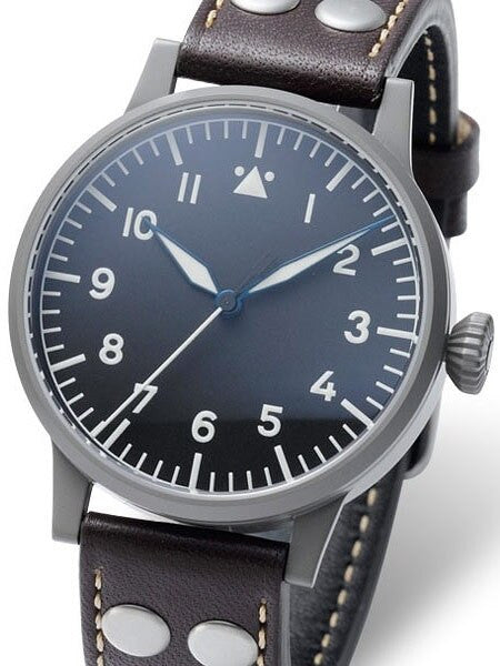 Laco Memmingen Type A Dial Swiss Mechanical Pilot Watch with Sapphire Crystal #861746