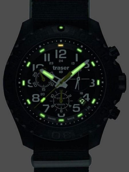 Traser Outdoor Pioneer Chronograph with Tritium Illumination and Rotating Black Bezel #102908