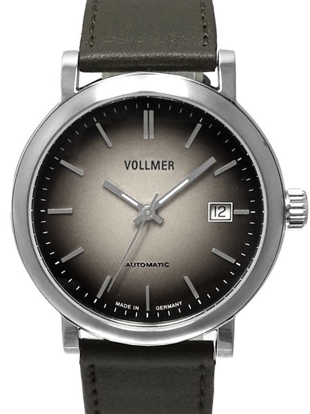 Vollmer Silver Focus Swiss ETA Automatic Watch with with Ombr??-like Silver Dial #4H173