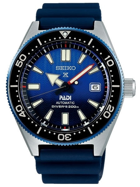 Scratch and Dent - Seiko Prospex Automatic PADI Dive Watch with Blue Dial and Strap #SBDC055 1