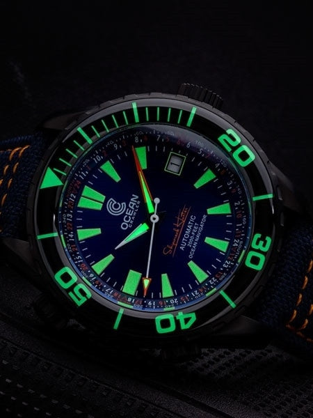 Ocean Crawler Ocean Navigator Swiss Automatic with Titanium Case,  AR Sapphire Crystal #CD-422