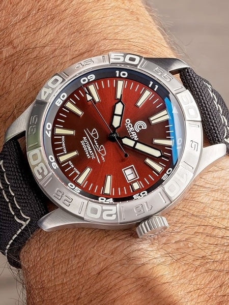 Ocean Crawler Dream Diver Swiss Automatic Watch with Domed AR Sapphire Crystal #CD-720