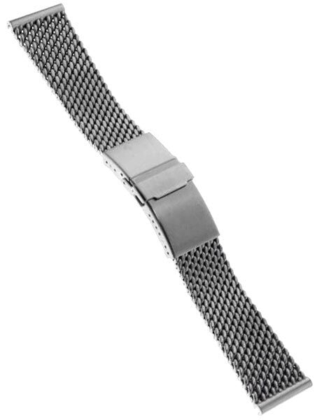 STAIB Satin Finish Mesh Bracelet #STEEL-2784-20725APB-S (Straight End, 20mm)